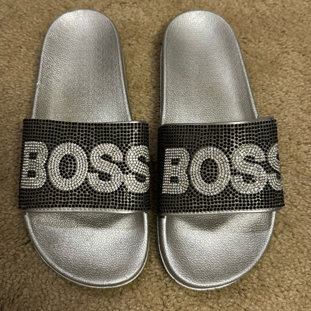 Embellished pool slides
